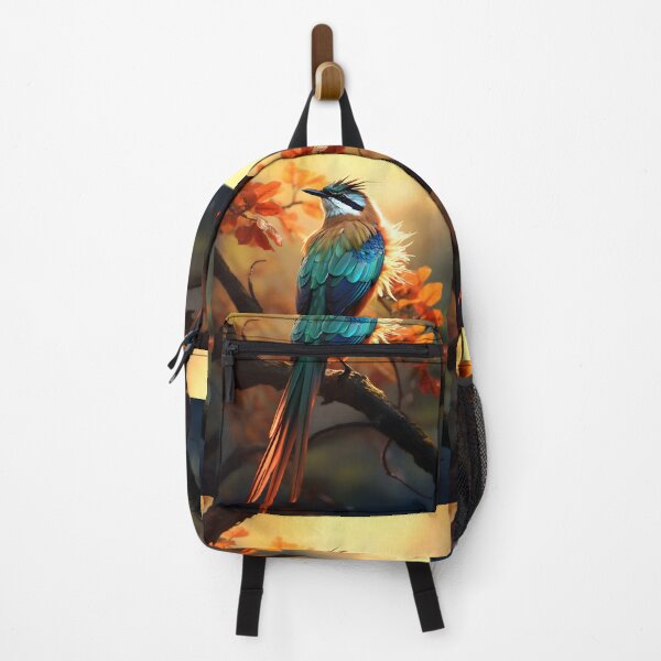 Item preview, Colorful Bird: Sunset Glow on the Branch designed and sold by Hipatye26.