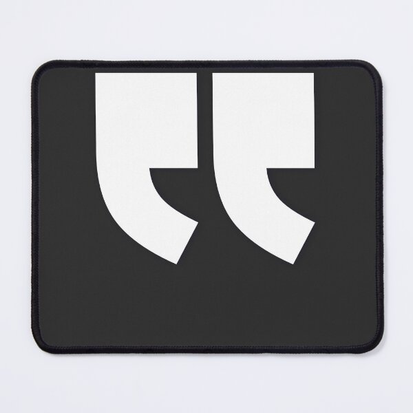 Item preview, DOUBLE QUOTES (L) — White Minimal Bold Type Statement designed and sold by WORDPAUSE.