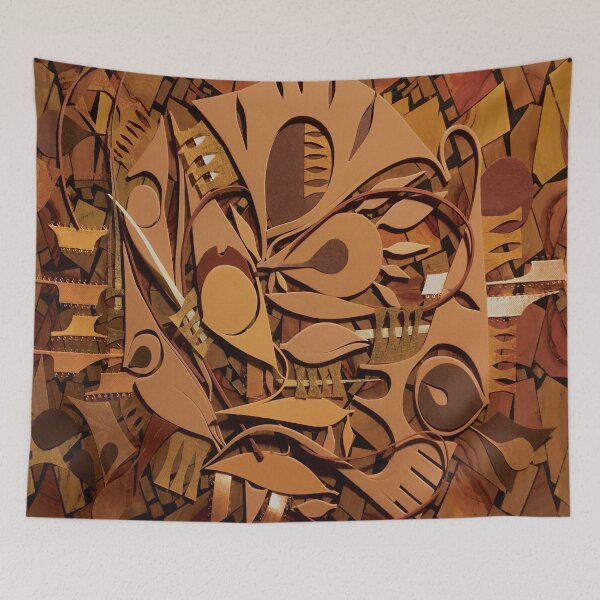 Item preview, Burnt Umber Fantasy Mosaic  designed and sold by adel8ide.
