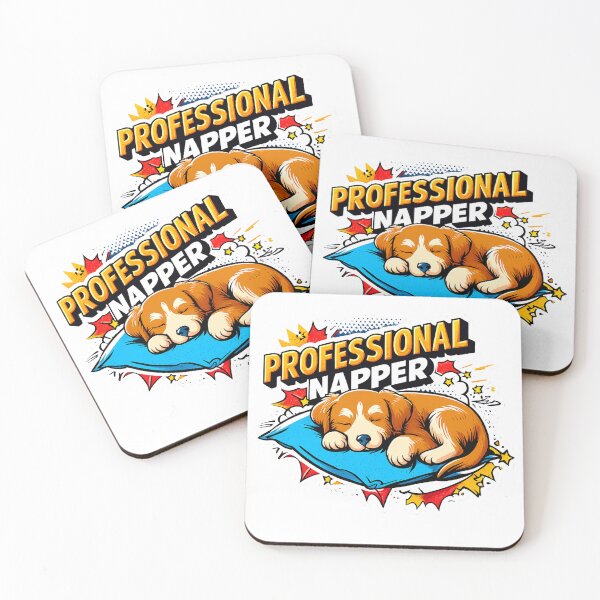 Item preview, Professional Napper Cute Dog Sticker designed and sold by Mystic Wild Studio.