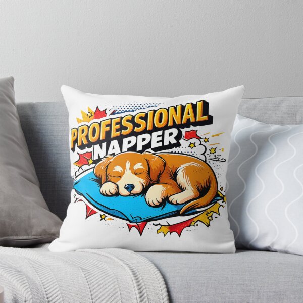 Item preview, Professional Napper Cute Dog Sticker designed and sold by Mystic Wild Studio.