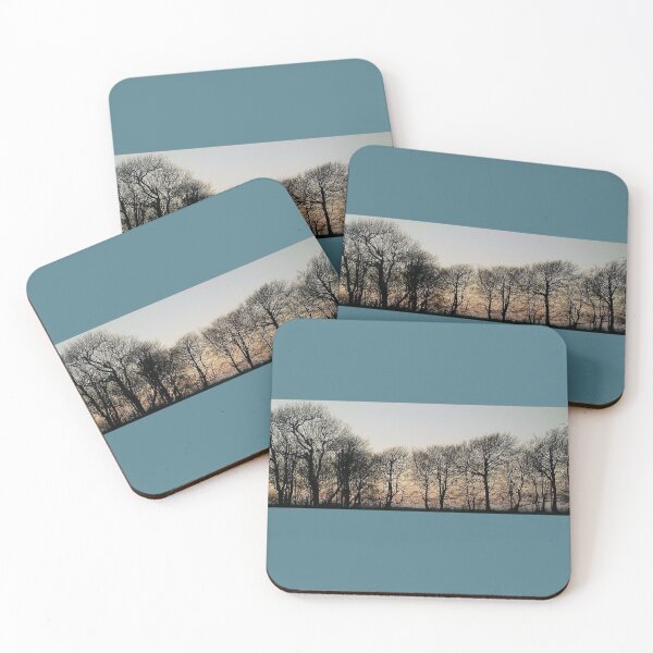 Item preview, LEAFLESS TREES SILHOUETTED AT WINTER SUNSET designed and sold by Richard Brookes Photography.