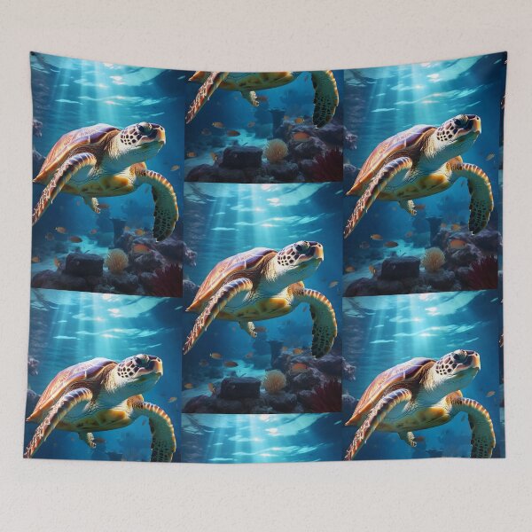 Item preview, Sea Turtle: Illuminated Ocean Treasure designed and sold by Hipatye26.