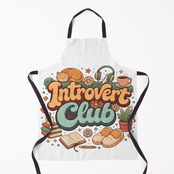 Item preview, Introvert Club Cozy Aesthetic Design – Vintage Bookish Cat Lover Illustration designed and sold by Sanika arts .