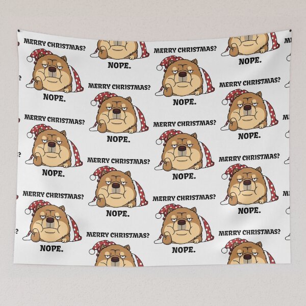 Item preview, Merry Christmas Grumpy Chow Chow designed and sold by Hustlercredo.