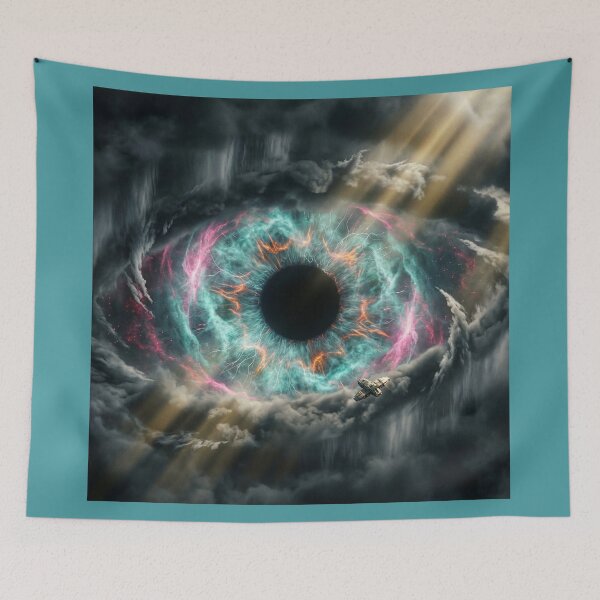 Item preview, Spaceship Approaches Space Eye designed and sold by Tridentulus.
