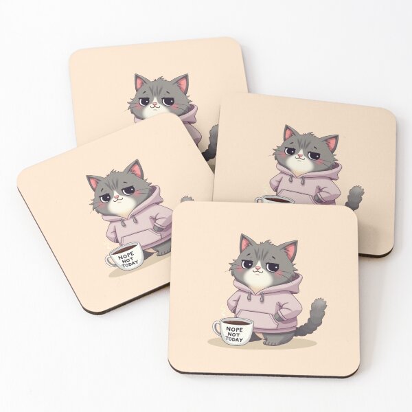 Item preview, Nope Not Today - Grumpy Persian Cat Monday Mood designed and sold by PriyaMagic.