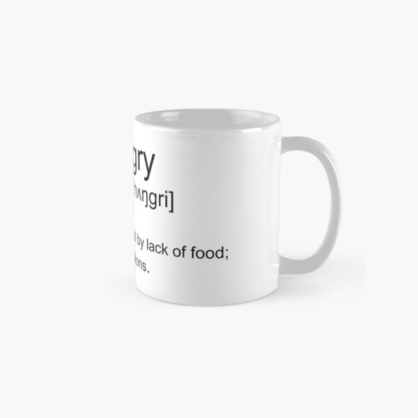 Definition Hangry Dictionary Classic Mug
