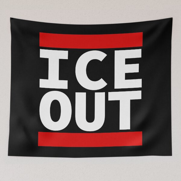 Item preview, ICE OUT (white on black) designed and sold by Thelittlelord.