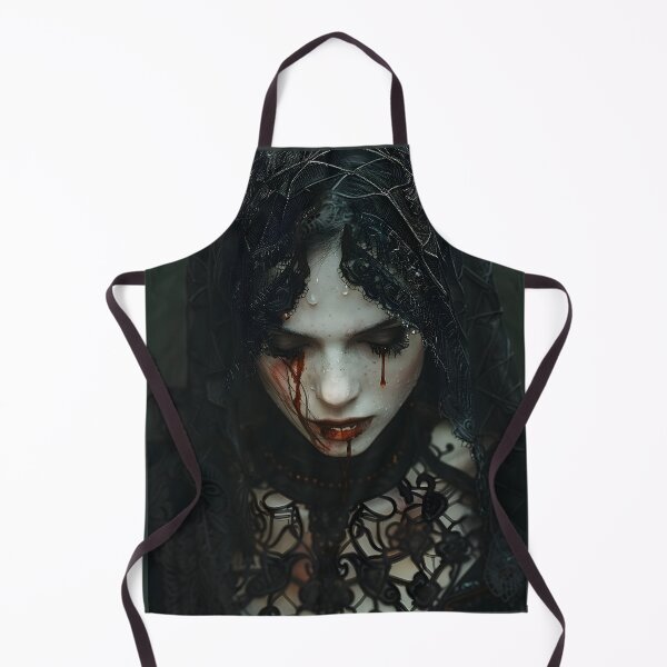 Item preview, Chica Velo Llorando Sangre - Retrato Terror Gótico designed and sold by QNTR CULT.