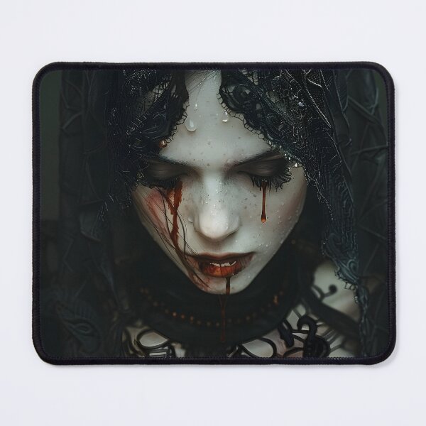 Item preview, Chica Velo Llorando Sangre - Retrato Terror Gótico designed and sold by QNTR CULT.