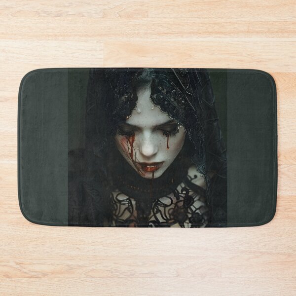 Item preview, Chica Velo Llorando Sangre - Retrato Terror Gótico designed and sold by QNTR CULT.