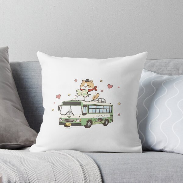 Item preview, Cute Kawaii Cat Travel Bus Adventure - Aesthetic Road Trip Kitty - Noopnyang Studio designed and sold by NoopnyangStudio.