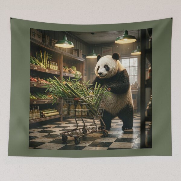 Item preview, Panda Goes Grocery Shopping designed and sold by Tridentulus.