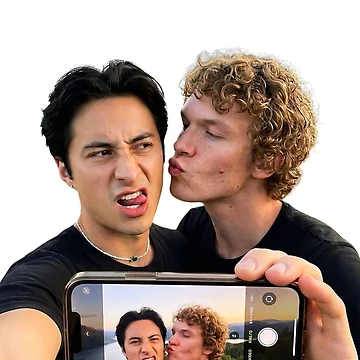 Artwork thumbnail, Heated Rivalry Selfie by thee lizard lair