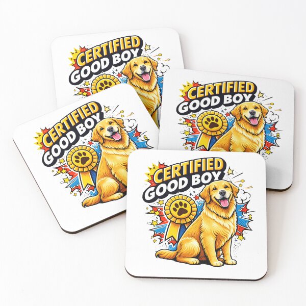 Item preview, Certified Good Boy Golden Retriever designed and sold by Mystic Wild Studio.