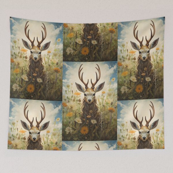 Item preview, Magic Deer: Guardian of the Flowery Meadow. designed and sold by Hipatye26.