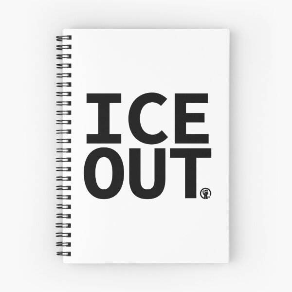 Item preview, ICE OUT with solidarity fist (black) designed and sold by Thelittlelord.