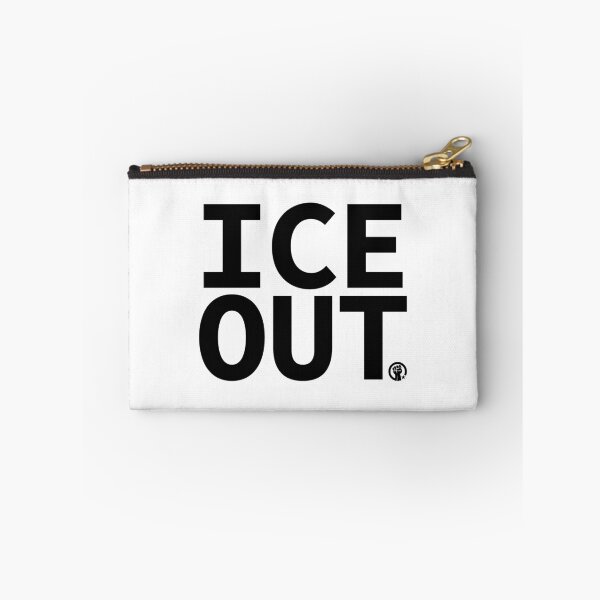 Item preview, ICE OUT with solidarity fist (black) designed and sold by Thelittlelord.