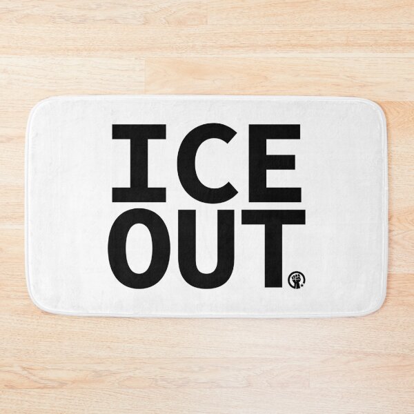 Item preview, ICE OUT with solidarity fist (black) designed and sold by Thelittlelord.