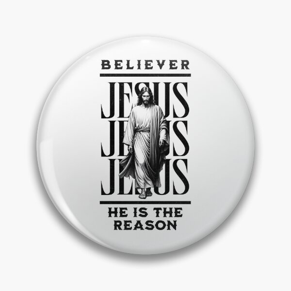 Item preview, Believer - He Is The Reason - Easter Christian T-Shirt + other products - Jesus Graphic White Edition designed and sold by RMD-Design.