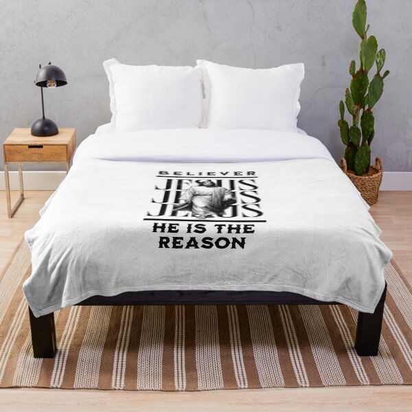 Artikelvorschau, Believer - He Is The Reason - Ostern Christliches T-Shirt + weitere Produkte - Jesus Grafik Weiß Edition entworfen und verkauft von RMD-Design.