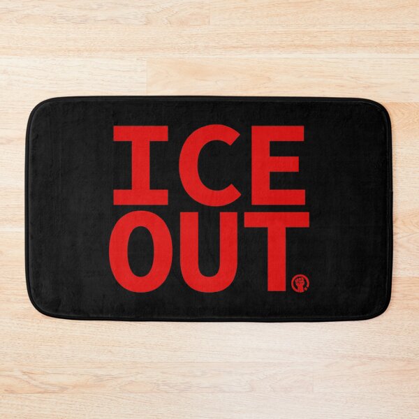 Item preview, ICE OUT with solidarity fist (red) designed and sold by Thelittlelord.