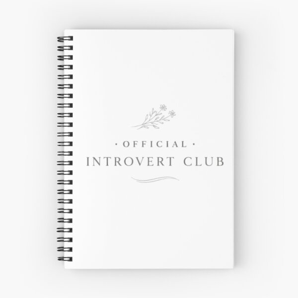 Item preview, Official Introvert Club – Minimal Aesthetic Typography Design designed and sold by Sanika arts .