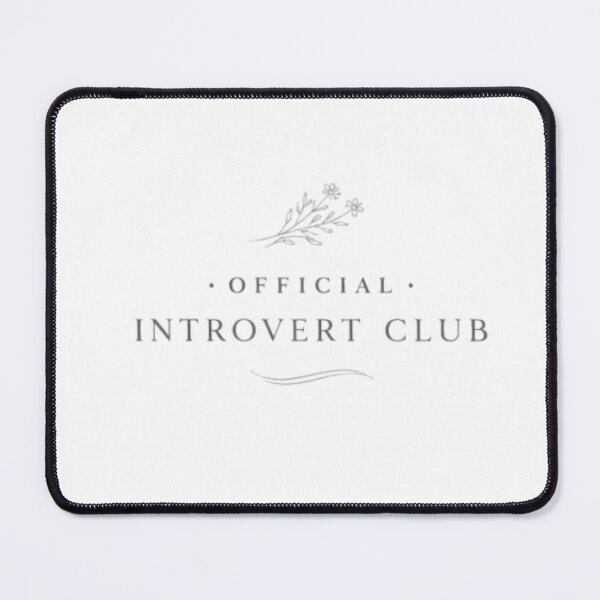 Item preview, Official Introvert Club – Minimal Aesthetic Typography Design designed and sold by Sanika arts .