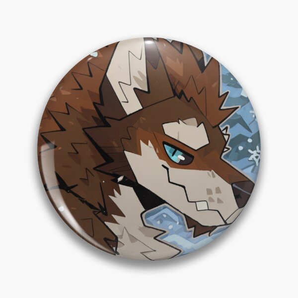 Item preview, Stylized Brown Wolf in Snowy Forest designed and sold by KaMow.