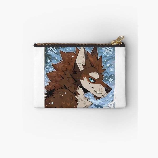 Item preview, Stylized Brown Wolf in Snowy Forest designed and sold by KaMow.