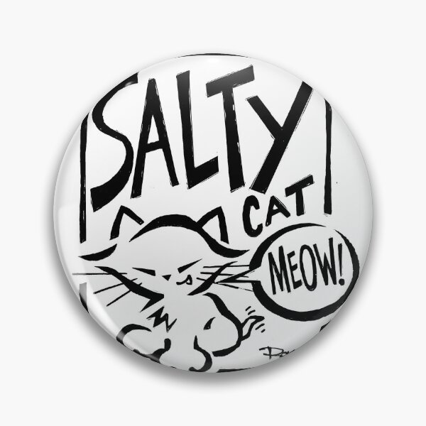 Item preview, Islands Salty Kitten BW designed and sold by Islandscomics.