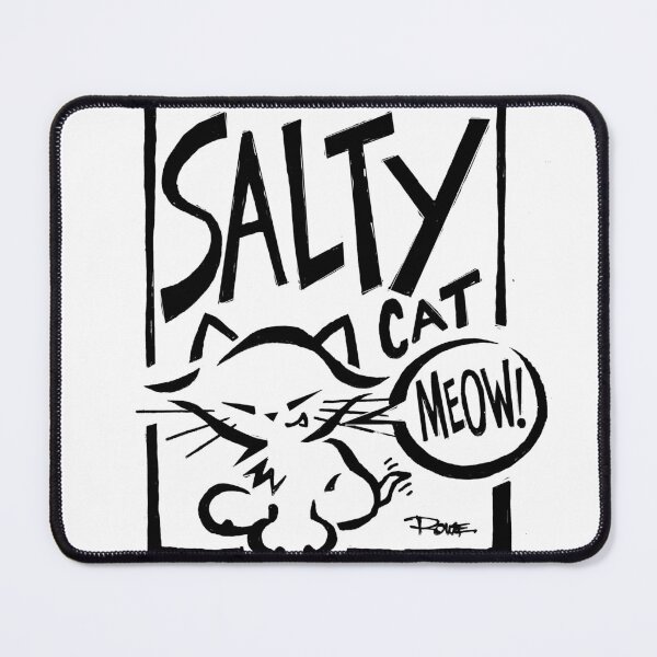 Item preview, Islands Salty Kitten BW designed and sold by Islandscomics.