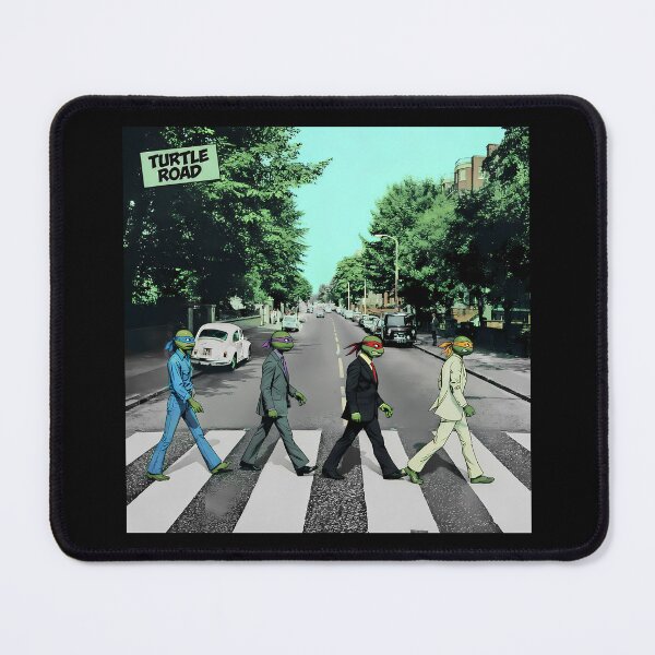 Item preview, Ninja Turtles Abbey Road Parody - Turtle Road Crossing - Leonardo Raphael Michelangelo Donatello Fan Art designed and sold by JawKneeArt.
