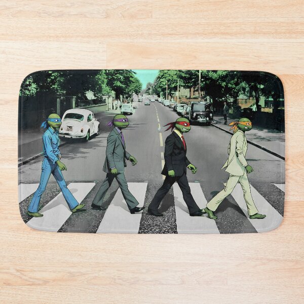 Item preview, Ninja Turtles Abbey Road Parody - Turtle Road Crossing - Leonardo Raphael Michelangelo Donatello Fan Art designed and sold by JawKneeArt.