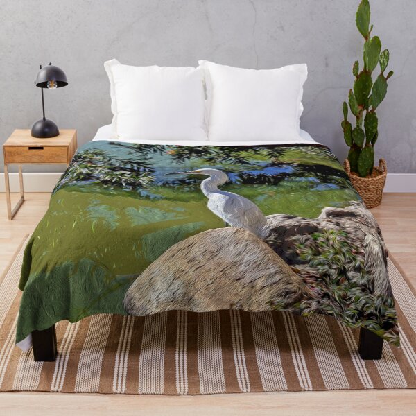 Item preview, Great Egret Painting designed and sold by heatherfriedman.