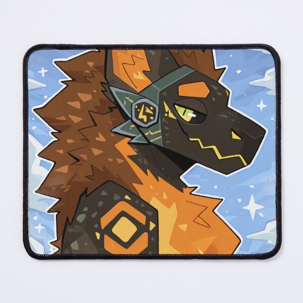 Item preview, Protogen Cyborg with Glowing Orange Patterns designed and sold by KaMow.