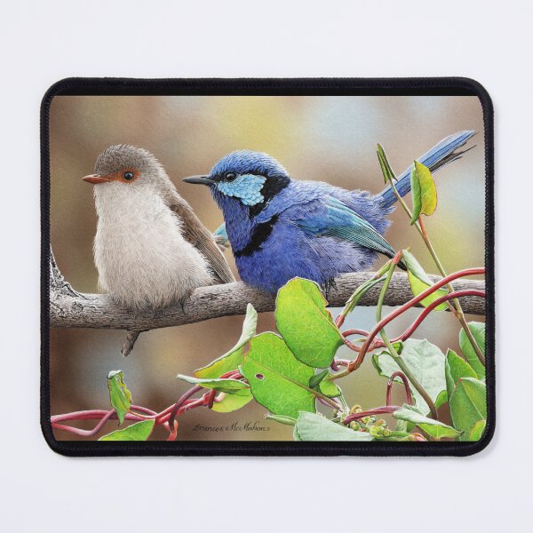Item preview, ULTRAVIOLET - Splendid Fairy-wrens designed and sold by Frances McMahon Watercolour Bird Artist.