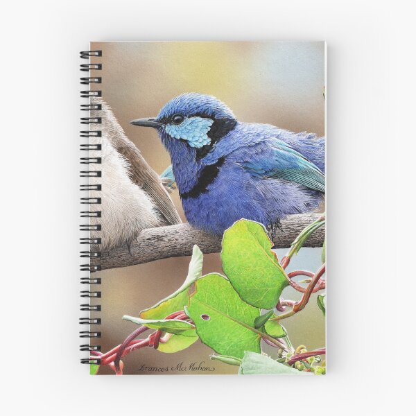 Item preview, ULTRAVIOLET - Splendid Fairy-wrens designed and sold by Frances McMahon Watercolour Bird Artist.