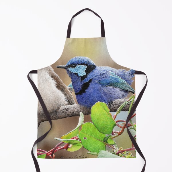 Item preview, ULTRAVIOLET - Splendid Fairy-wrens designed and sold by Frances McMahon Watercolour Bird Artist.