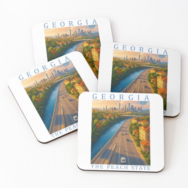 Item preview, Georgia The Peach State Vintage Travel Poster designed and sold by GiftsCreek.