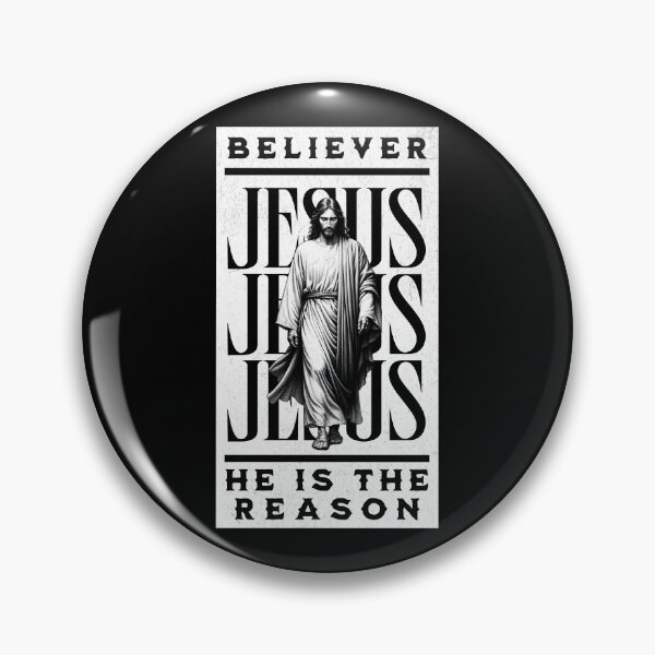 Item preview, Believer - He Is The Reason - Easter Christian T-Shirt + other products - Jesus Graphic Black Edition designed and sold by RMD-Design.