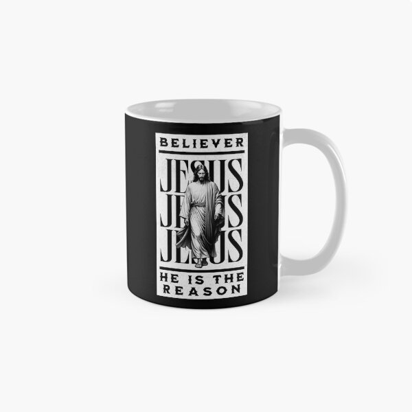 Item preview, Believer - He Is The Reason - Easter Christian T-Shirt + other products - Jesus Graphic Black Edition designed and sold by RMD-Design.