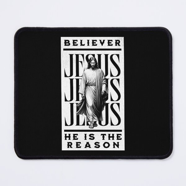 Item preview, Believer - He Is The Reason - Easter Christian T-Shirt + other products - Jesus Graphic Black Edition designed and sold by RMD-Design.