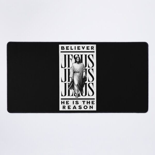 Item preview, Believer - He Is The Reason - Easter Christian T-Shirt + other products - Jesus Graphic Black Edition designed and sold by RMD-Design.