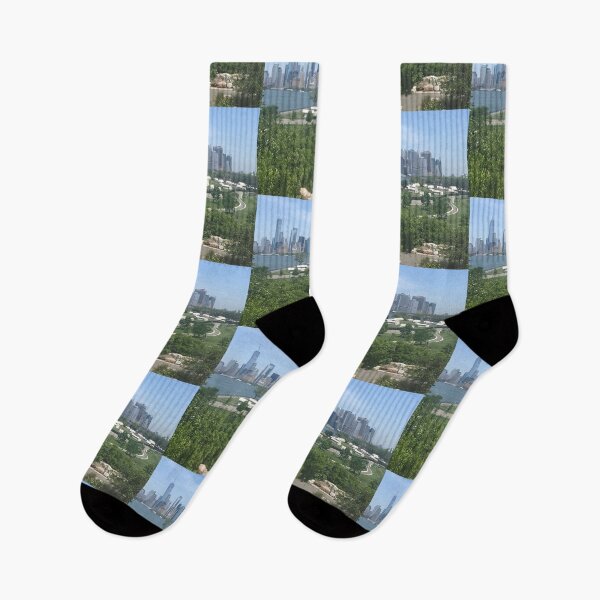 Item preview, Lower Manhattan View At Governors Island Summer Photo Stickers Prints Posters Wall Art Magnet Home Coffee Cup Decoration TShirt Stationary Notebook Magnet Hat Kitchen Work School Office Redbubble Shop designed and sold by Saritas Boutique Shop.