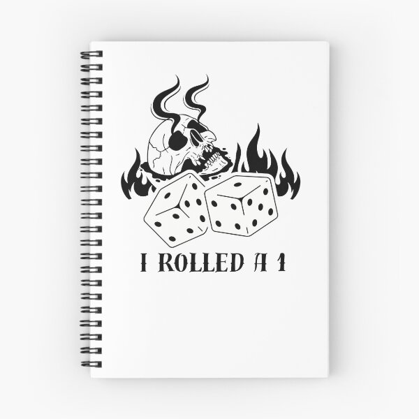 Item preview, I Rolled a 1 - Skull with Dice Critical Fail D&D Humor designed and sold by LouDSarG.