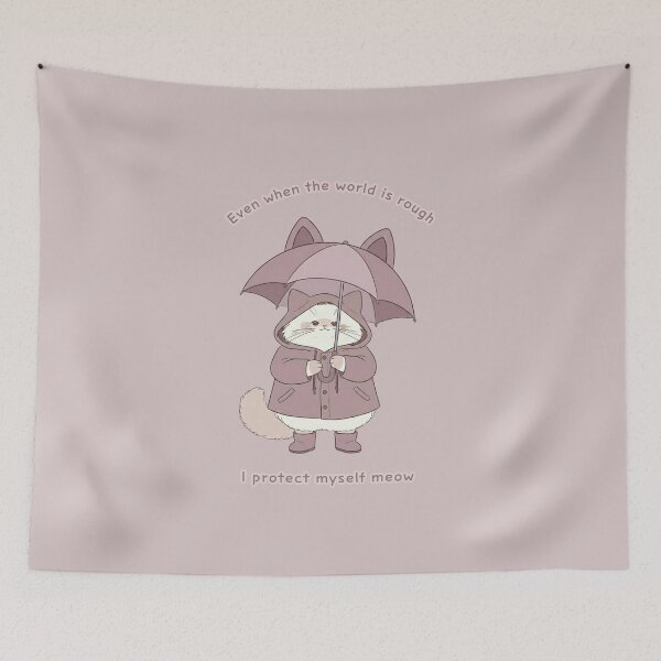 Item preview,  Be your own ally | Mofgino with Cat-Ear Umbrella designed and sold by mofmof-design.