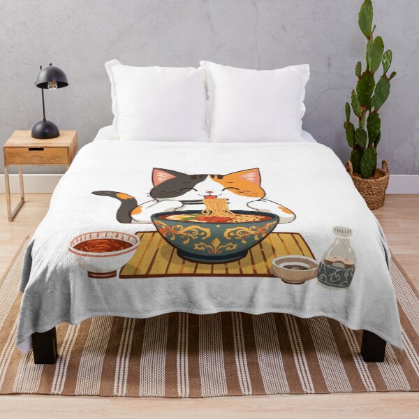 Item preview, Cute cat eating Ramen designed and sold by JosueShop101.