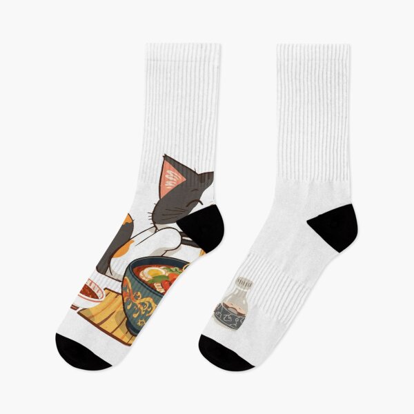 Item preview, Cute cat eating Ramen designed and sold by JosueShop101.